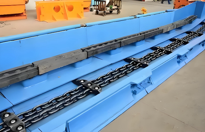 Mining Scraper Chain φ 34× 126 Manganese Steel Heat Treatment High-Strength Mining Round Link Chain