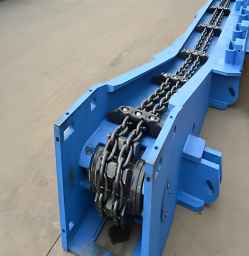 Mining Scraper Chain φ 48× 152 Manganese Steel Heat Treatment High-Strength Mining Round Link Chain