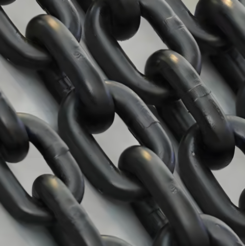 Mining Scraper Chain φ 14× 50 Manganese Steel Heat Treatment High-Strength Mining Round Link Chain