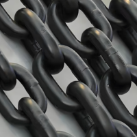 Mining Scraper Chain φ 34× 126 Manganese Steel Heat Treatment High-Strength Mining Round Link Chain