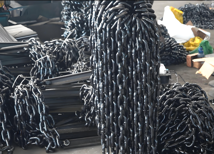 Mining Scraper Chain φ 10× 40 Manganese Steel Heat Treatment High-Strength Mining Round Link Chain SGB620/40T