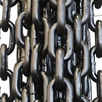 Mining Scraper Chain φ 22× 86 Manganese Steel Heat Treatment High-Strength Mining Round Link Chain