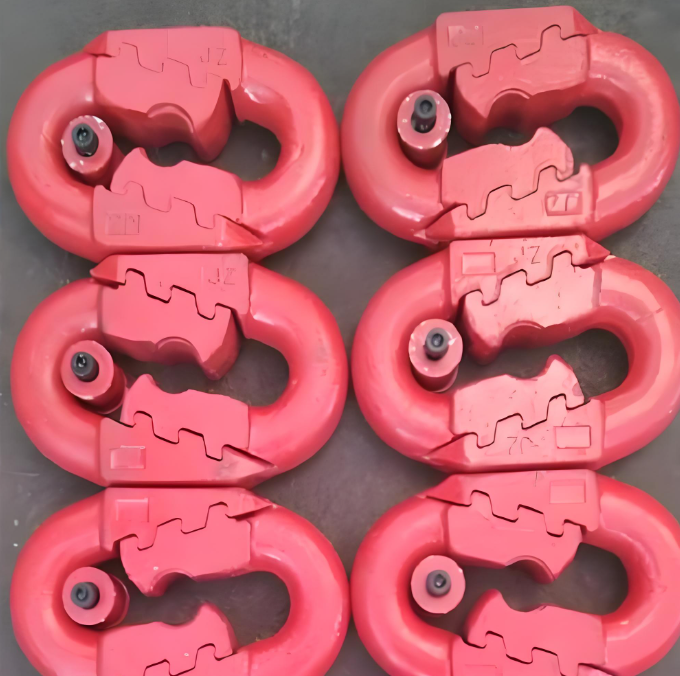Hot-Forged Arc-Tooth Connecting Link 38x137 with Superior Impact Resistance for Conveyors
