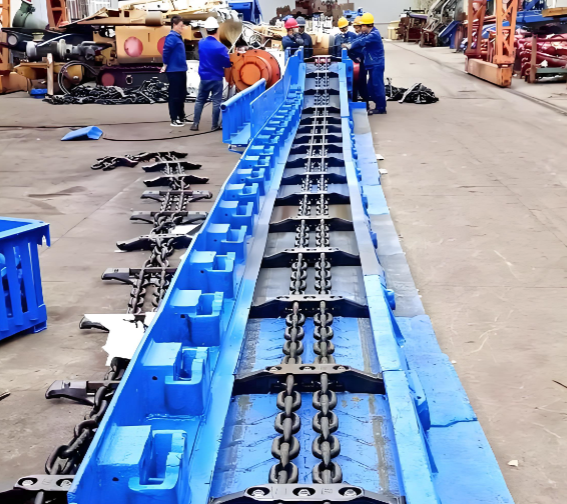 Mining Scraper Chain φ 30× 108 Manganese Steel Heat Treatment High-Strength Mining Round Link Chain