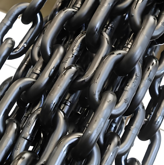 Mining Scraper Chain φ38× 137 Manganese Steel Heat Treatment High-Strength Mining Round Link Chain