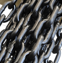 Mining Scraper Chain φ38× 137 Manganese Steel Heat Treatment High-Strength Mining Round Link Chain