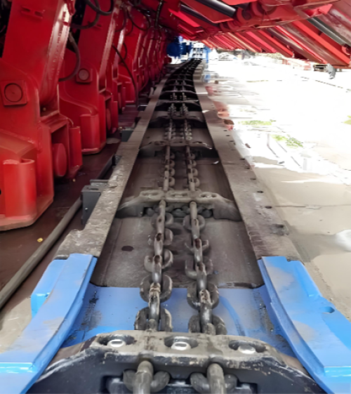 Mining Scraper Chain φ 42× 146 Manganese Steel Heat Treatment High-Strength Mining Round Link Chain