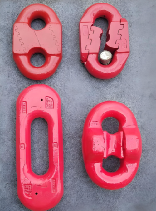 Hot-Forged Arc-Tooth Connecting Link 38x137 with Superior Impact Resistance for Conveyors