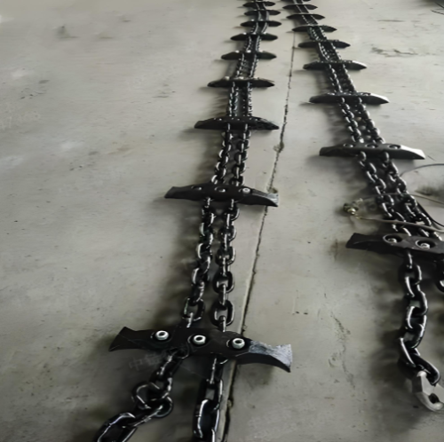 Mining Scraper Chain φ38× 137 Manganese Steel Heat Treatment High-Strength Mining Round Link Chain