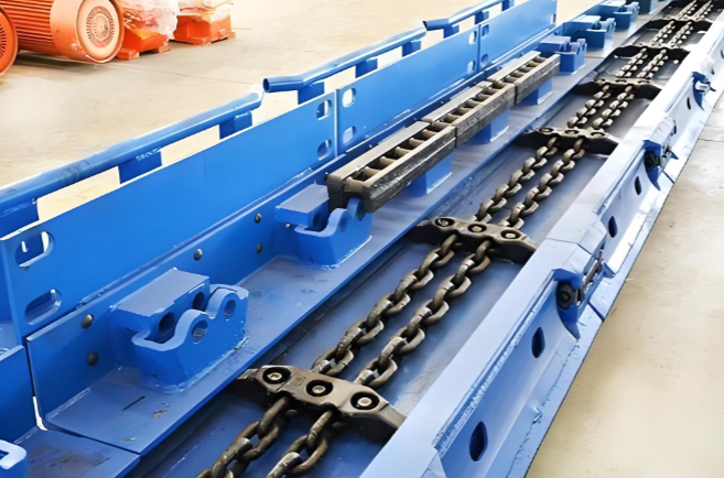 Mining Scraper Chain φ38× 137 Manganese Steel Heat Treatment High-Strength Mining Round Link Chain