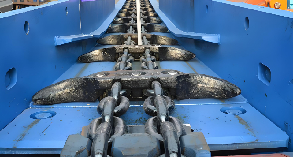 Mining Scraper Chain φ38× 137 Manganese Steel Heat Treatment High-Strength Mining Round Link Chain