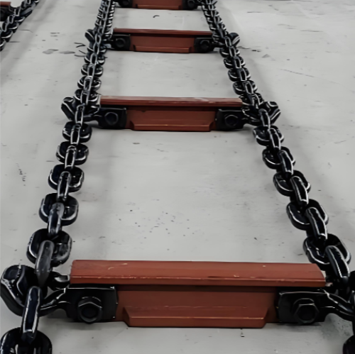 Mining Scraper Chain φ 26× 92 Manganese Steel Heat Treatment High-Strength Mining Round Link Chain