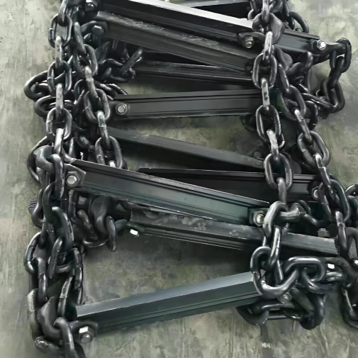 Mining Scraper Chain φ 30× 108 Manganese Steel Heat Treatment High-Strength Mining Round Link Chain